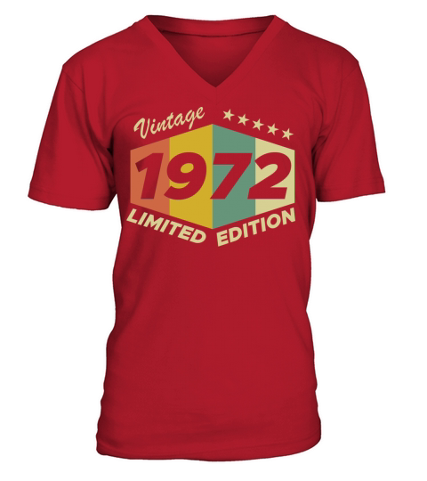 vintage 1972 limited edition new V-Neck T-shirt