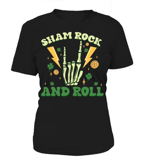 Shamrock and Roll Retro St Patrick Women's T-Shirt
