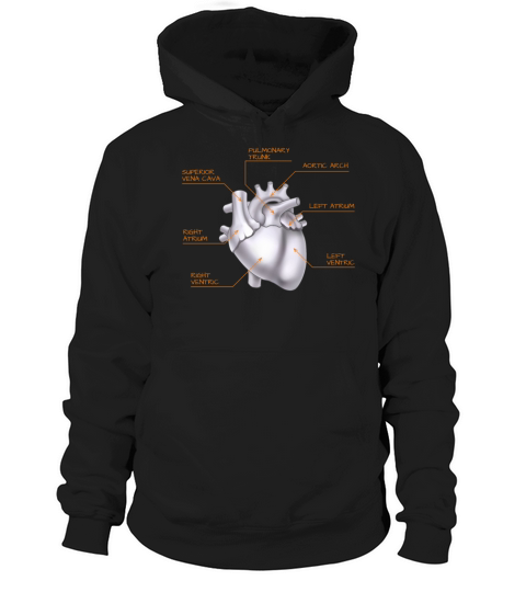 Parts Of Heart Hoodie Unisex