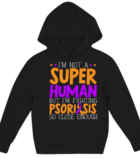 Psoriasis Warrior Skin Disease Psoriasis Awareness Kids Hoodie