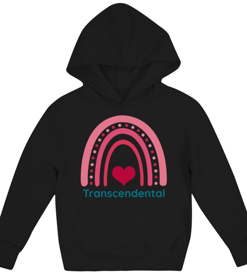 Transcendental Viva Magenta Boho Rainbow Kids Hoodie