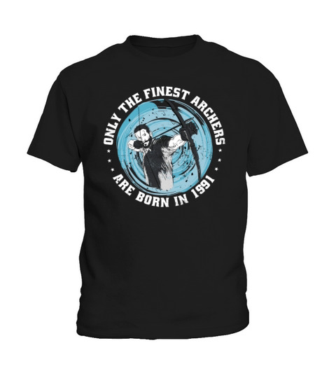 Archer born in 1991 Vintage Birthday Arrow-sports Kids T-Shirt