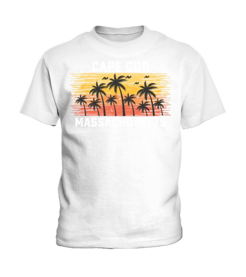 Cape Cod Massachusetts Summer Retro VIntage Kids T-Shirt