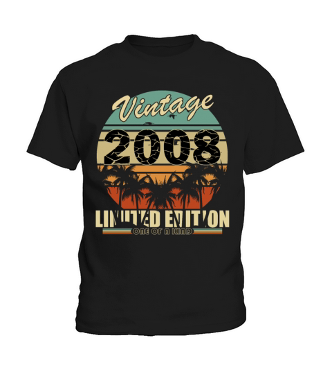 Vintage 2008 Birthday Kids T-Shirt
