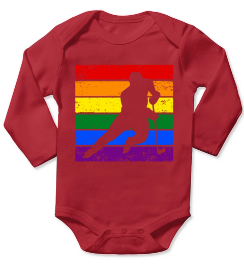 Ice-hockey LGBTQ Long Sleeve Baby One-Piece