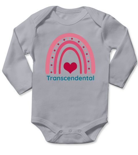 Transcendental Viva Magenta Boho Rainbow Long Sleeve Baby One-Piece