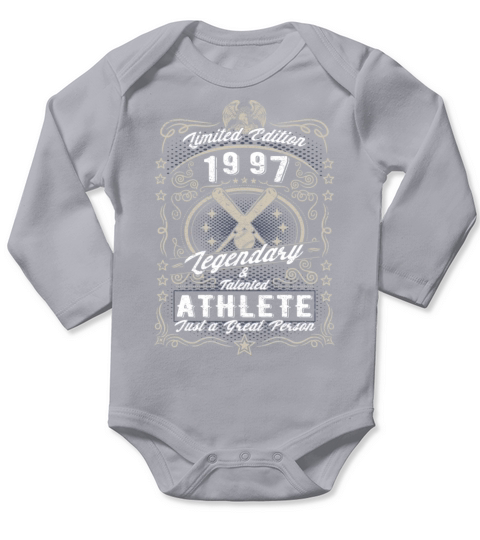 Vintage 1997 Baseball Birthday Gift Sport Hobby Long Sleeve Baby One-Piece