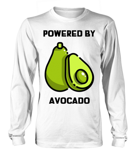 Powered by Avocado Vegetarianism Veganism Long sleeved Unisex