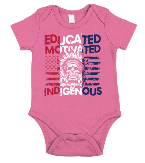 Educated Motivated Indigenous for a Native Short Sleeve Baby One-Piece