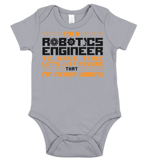 Robot Robotics Engineer Vintage Short Sleeve Baby One-Piece