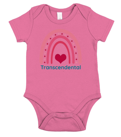 Transcendental Viva Magenta Boho Rainbow Short Sleeve Baby One-Piece