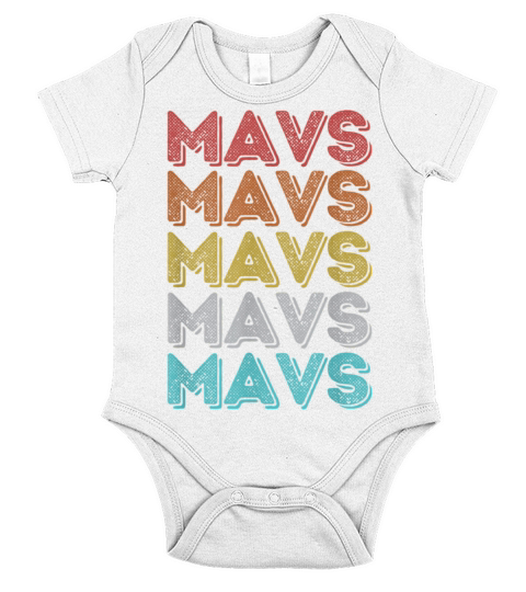 Vintage Retro Mavs New T-Shirt In 2023 Short Sleeve Baby One-Piece