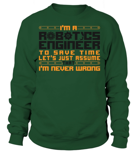 Robot Robotics Engineer Vintage Sweatshirt Unisex