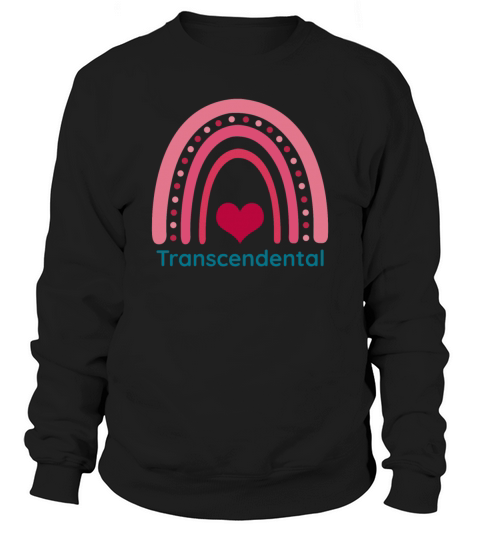 Transcendental Viva Magenta Boho Rainbow Sweatshirt Unisex