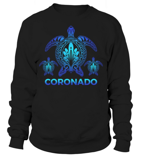 Vintage Coronado California Ocean Turtle Souvenirs Sweatshirt Unisex