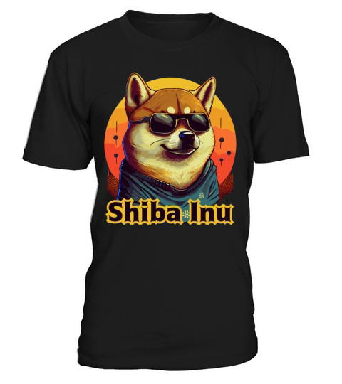 Retro Shiba Inu Sunglasses Funny Pet Lover T-Shirt Unisex