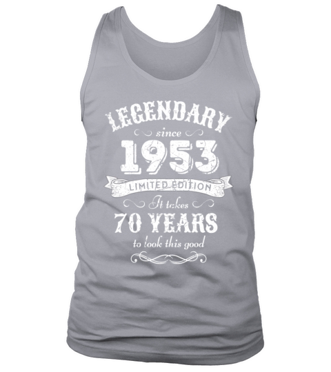 70th Birthday Vintage 1953 Tank Top Unisex