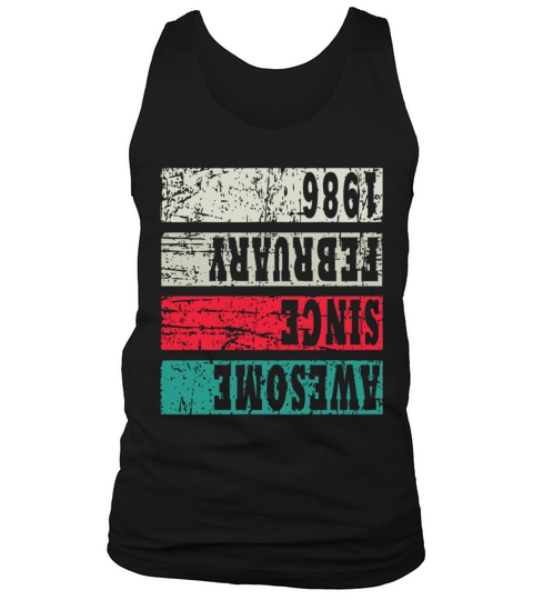 Retro Birthday Year Vintage 1986 Tank Top Unisex