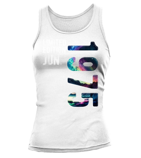 Limited Edition 1975 June Birthday Polar Lights Tank top Woman