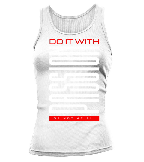 Red and white Minimalist Typography Motivational Tank top Woman