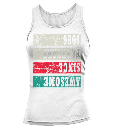 Retro Birthday Year Vintage 1986 Tank top Woman