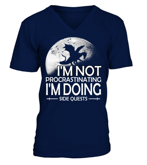 Im Not Procrastinating Im Doing Side Quests V-Neck T-shirt