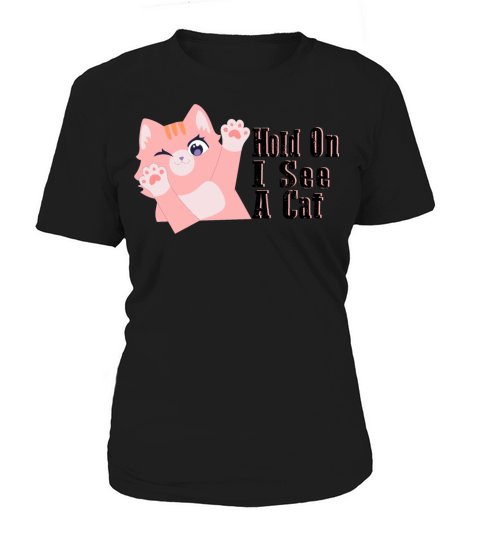 Hold On I See A Cat Vintage Cat Mom Kitten Women's T-Shirt