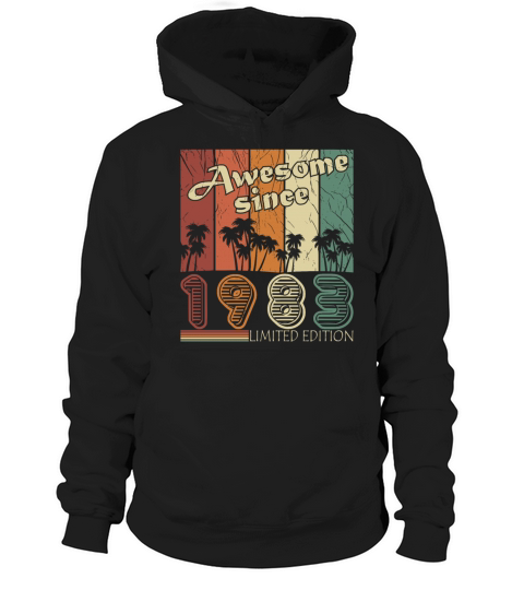 Original 1983 vintage birthday retro Hoodie Unisex