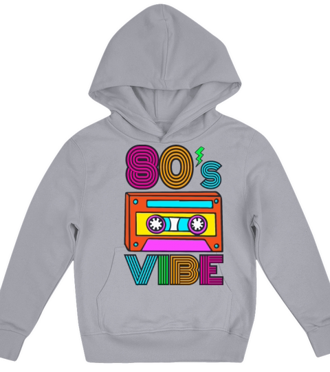 1980s Synthwave Aesthetic Vintage 80s Vibe Kids Hoodie