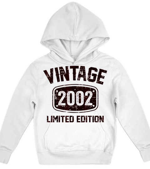 21 Years Old Vintage 2002 Limited Edition Kids Hoodie