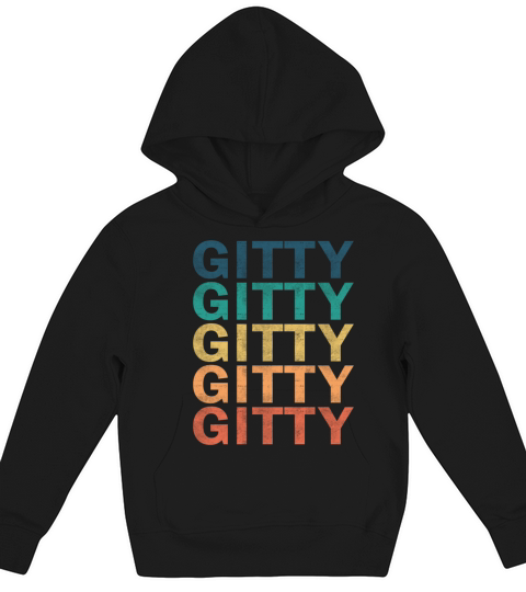Gitty Name T Shirt - Gitty Vintage Retro Name Gift Kids Hoodie