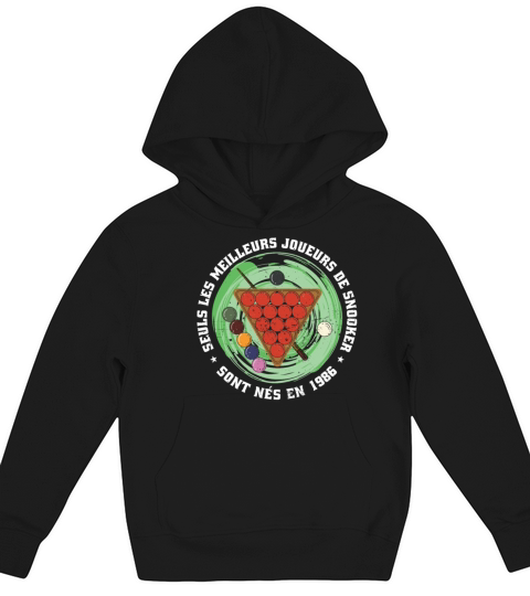 Snooker born in 1986 Vintage Birthday Snooker Kids Hoodie