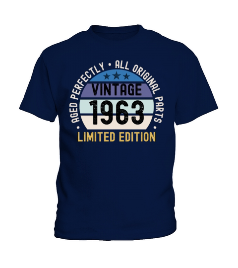 60th Birthday Vintage 1963 Kids T-Shirt