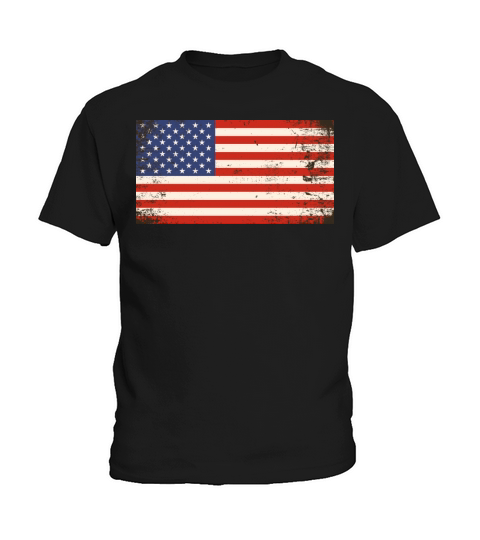 Vintage Retro USA Flag Kids T-Shirt