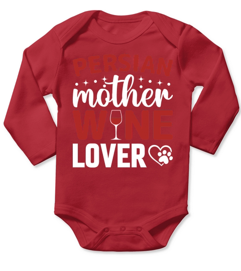 Persian Mother Wine Lover Long Sleeve Baby One-Piece