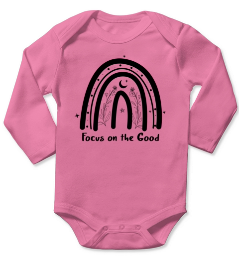 Retro Inspiration Quote Long Sleeve Baby One-Piece