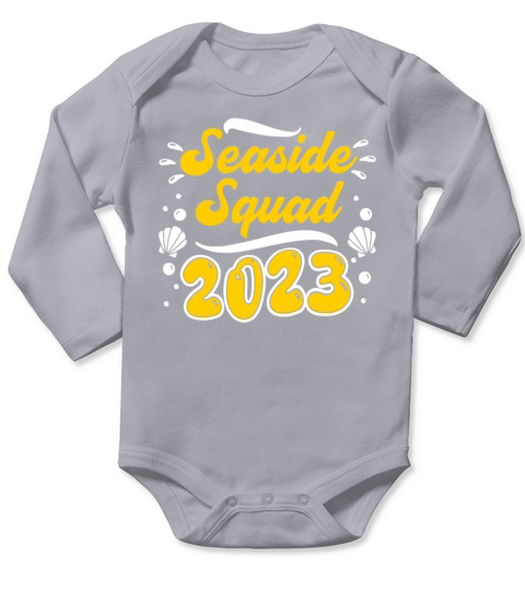 Seaside Squad 2023 Vacation Friends Spring Break Long Sleeve Baby One-Piece
