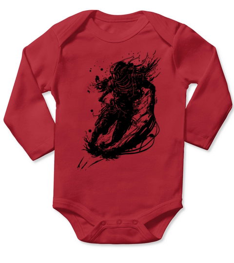 Vintage Astronaut At Infinity Long Sleeve Baby One-Piece