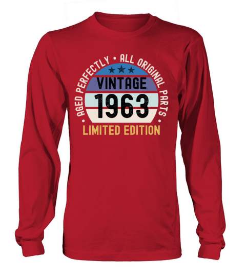 60th Birthday Vintage 1963 Long sleeved Unisex