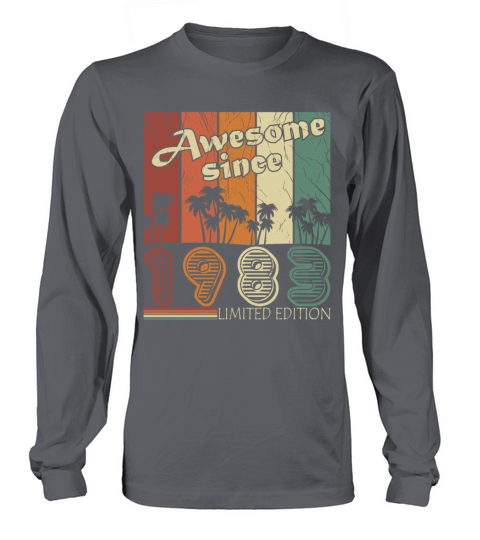 Original 1983 vintage birthday retro Long sleeved Unisex