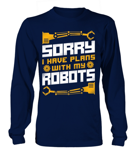 Robot Robotics Engineer Vintage Long sleeved Unisex