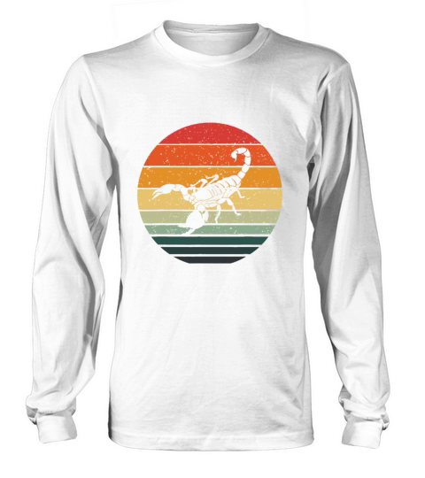 Vintage Scorpion Retro Sunset Art 70s 80s Long sleeved Unisex