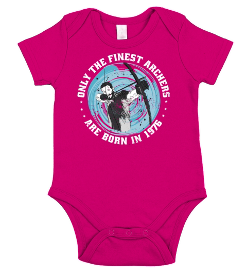 Archer born in 1976 Vintage Birthday Arrow-sports Short Sleeve Baby One-Piece