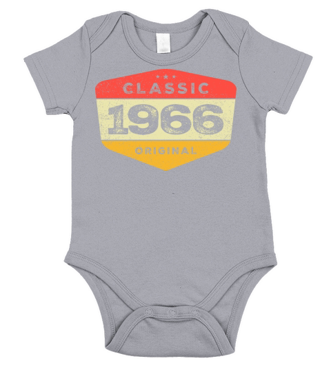Classic 1966 57 Birthday Vintage Short Sleeve Baby One-Piece