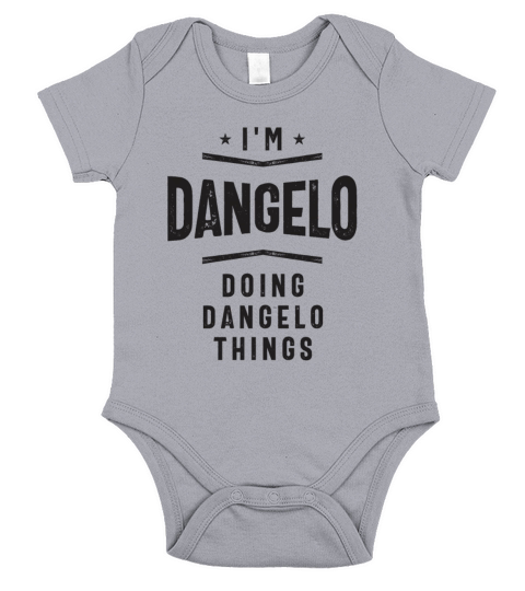 Im Dangelo Doing Dangelo Things Short Sleeve Baby One-Piece