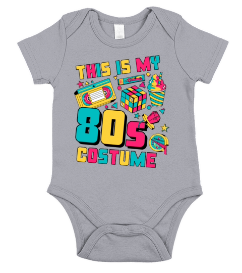This Is My 80s Costume 80s Outfit Party Short Sleeve Baby One-Piece