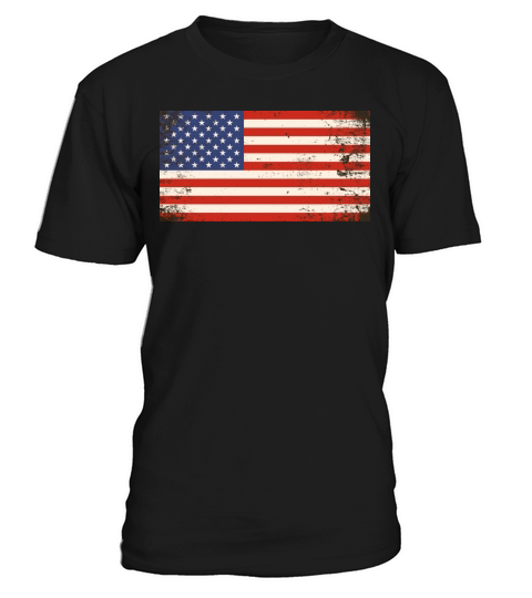 Vintage Retro USA Flag T-Shirt Unisex
