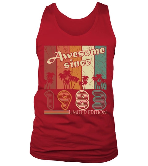 Original 1983 vintage birthday retro Tank Top Unisex