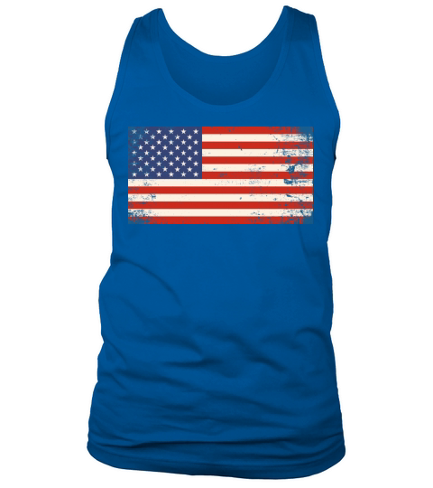 Vintage Retro USA Flag Tank Top Unisex