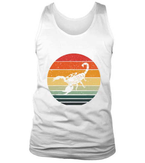 Vintage Scorpion Retro Sunset Art 70s 80s Tank Top Unisex